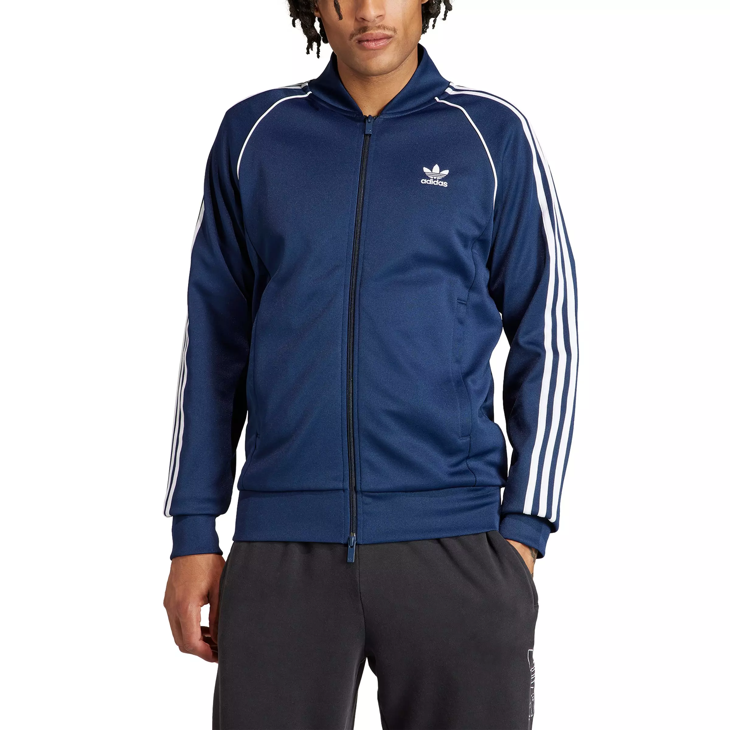 adidas Originals Men s Adicolor Classics SST Track Jacket Dark Blue Hibbett